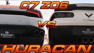C7 Z06 vs Lamborghini Huracan