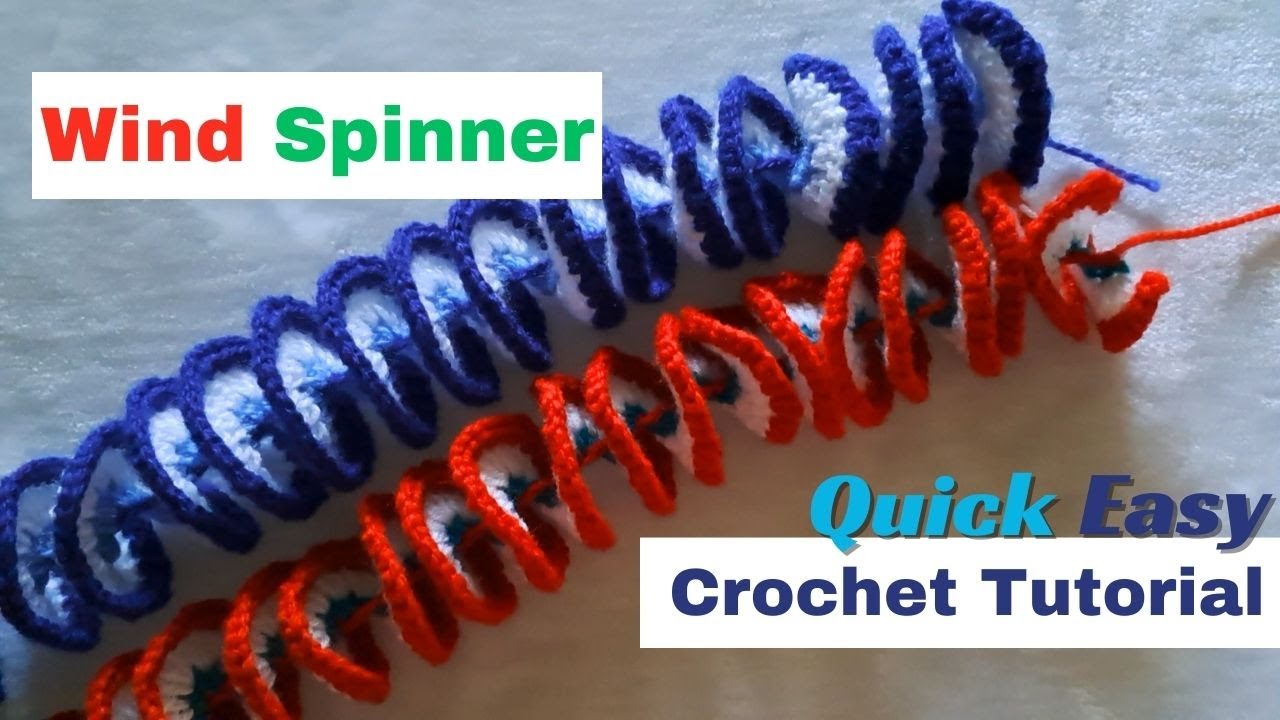 Wind Spinner, Quick Easy Beginners Crochet Tutorial