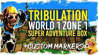 Guild Wars 2 - Super Adventure Box - Tribulation - World 1 - Zone 1 + TacO Markers