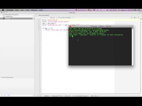 Creating your first hello world program with python