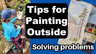 Tips for Watercolor Sketching Outdoors