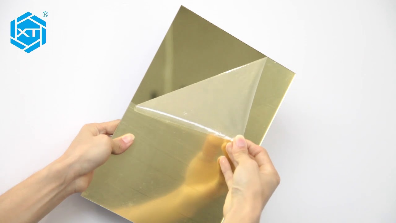 Gold Mirrored Acrylic Sheet XINTAO® YouTube