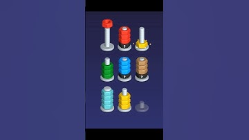 Colorful Nut Sort🌈🔩✨// #nutsortsolution #nutsort #colors #viralshort #games @puzzlezone2080