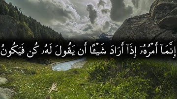 إنما أمره إذا أراد شيئا أن يقول له كن فيكون - تلاوة بقمة الروعة لأواخر سورة يس للشيخ ياسر الدوسري