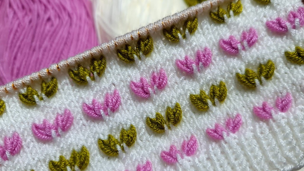 Yapılışı kolay çok güzel çıtı pıtı iki şiş örgü modeli🌷