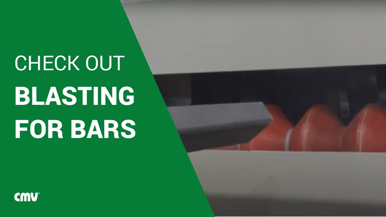 Pass-through wheel blasting machine for bars | cmvblasting.com