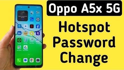 Oppo A5x 5G Mein Hotspot Password Kaise Change Kare || How To Change Hotspot Password In Oppo A5x 5G