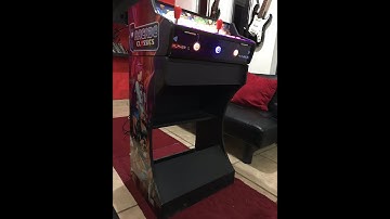 Custom Made 2 Player “ARCADE CLASSICS” Arcade Pedestal with Hyperspin, KOF 2002 Magic Plus Gameplay
