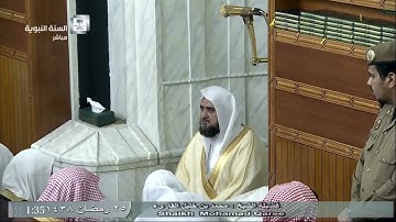 صلاة التهجد والقيام من المسجد النبوي ليلة 25 رمضان 1438 للشيخ محمد خليل القارئ