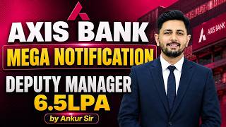 Axis Bank Recruitment 2026 | Priority Banking Jobs | 6.3 to 6.8 LPA Salary