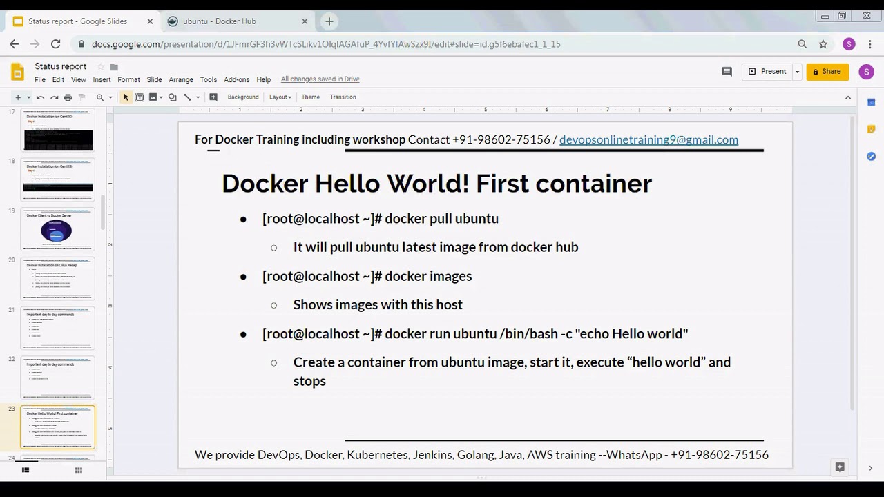 Dockersession-3 | Basic docker commands and its purpose #docker #devops ...
