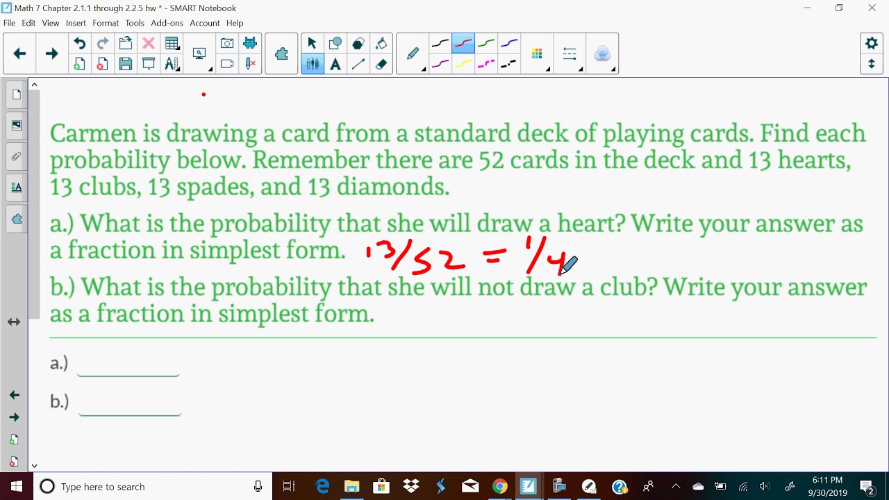 Math 7 2 3 1 Question 4 cards - YouTube