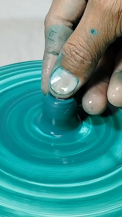 make a beautiful pot of clay | shining clay pot | mitti ke bartan | #shorts | #claypot | #craft