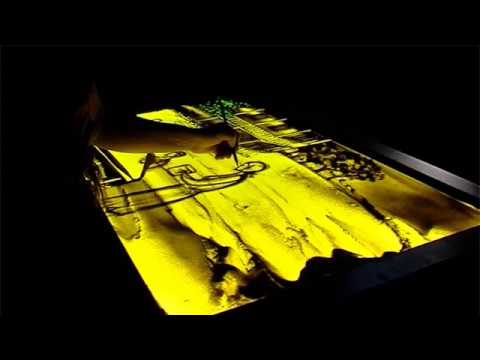 Nona giunashvili (sand art) ნონა გიუნაშვილი \"ქვიშის ზღაპარი\"-თაგო თაგო