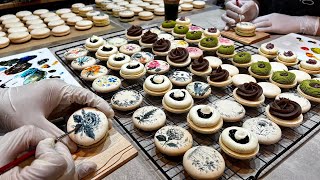 This is art! Awesome picture macaron making by a Korean macaron artisan