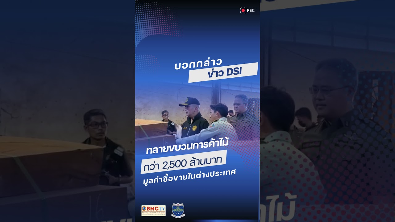 ทลายขบวนการค้าไม้ข้ามชาติยึดของกลางกว่า 1,598 ลบ.ม. มูลค่าซื้อขายในต่างประเทศกว่า 2,500 ล้านบาท