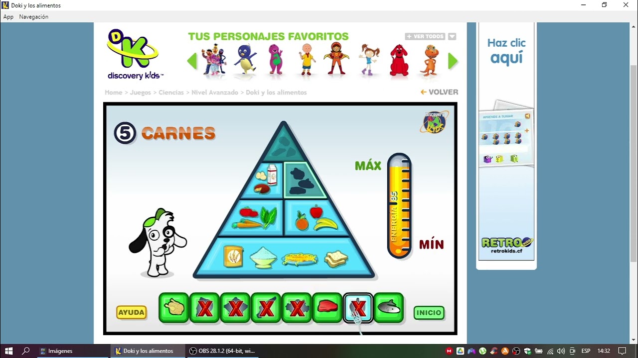 Discovery Kids Juegos: Doki y Los Alimentos