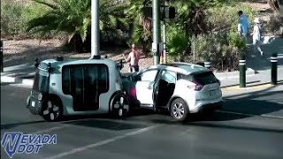 Nevada: Distracted Driver Plows Into Slow Moving Zoox Robotaxi 