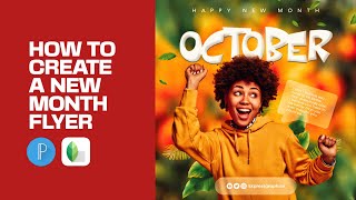 How to create Happy new month flyer | Pixellab and Snapseed Tutorial