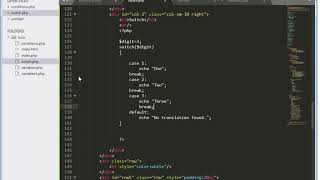 PHP-Lesson 7 PHP Conditions switch statement Translator