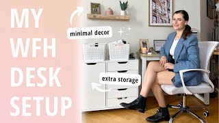 WFH Desk Setup 🪴💻 Minimal & Productive Self-Employed Workspace screenshot 1
