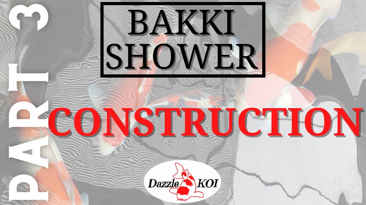 DIY Bakki Shower Build (Make your own PART 3) Koi pond filter YouTube