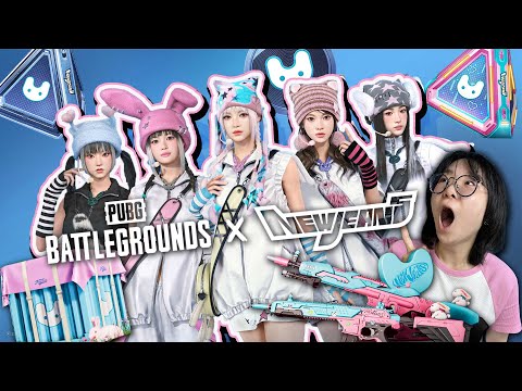 【PUBG】萌翻天! 第一次玩絕地求生 課金狂刷為了NewJeans要破產了! PUBG: BATTLEGROUNDS[NyoNyo妞妞日常實況]