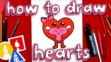 How To Draw Hugging Hearts For Valentine's Day