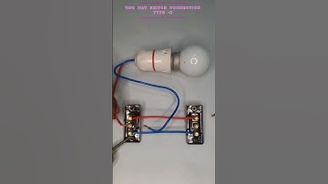 Two way switch connection type-2  || two way switch connection 4 types #electrical #wiring #shorts