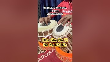 Original Keherwa Taal 8 Beats | LEARN TABLA | Easy Tricks #shorts #tabla
