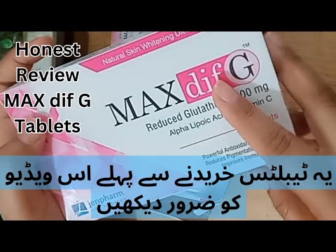 Honest Review of MAXdif G Tablet | Treat Acne,Wrinkles & Dark spots | Natural Skin Lightening tablet