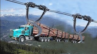 Extreme Dangerous Fastest Dump Truck Logging Idiots Skill Compilation Heavy Opertor Big Wood Cutting