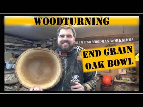 Woodturning Oak end