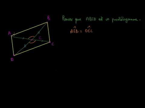Vidéo: Les deux diagonales d'un parallélogramme sont-elles égales ?