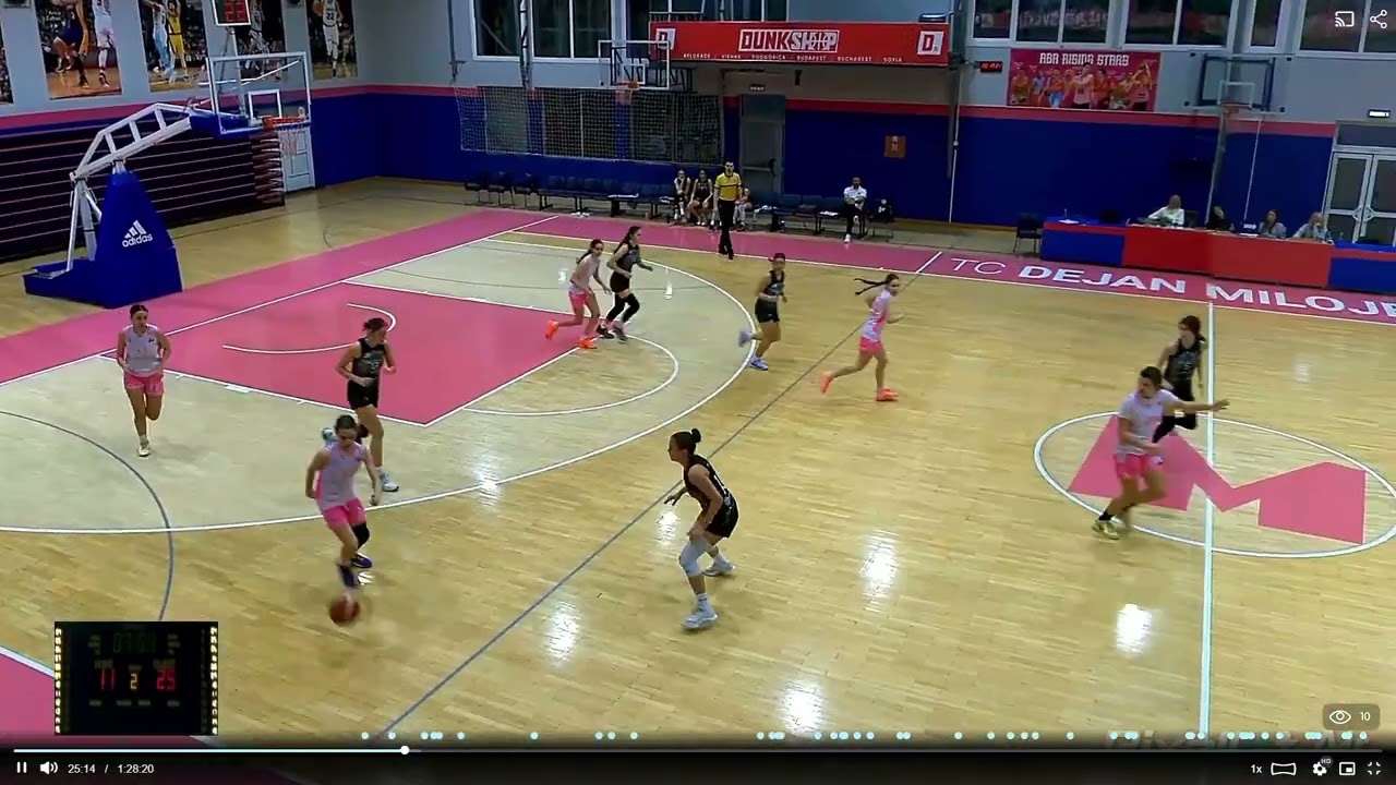 22.2.26. LEA (18/11/16/2/1 INDEKS 38) ЖКК Мега Баскет 37 : 96 КЖК Партизан 1953    DOLOVAC PIONIRKE1