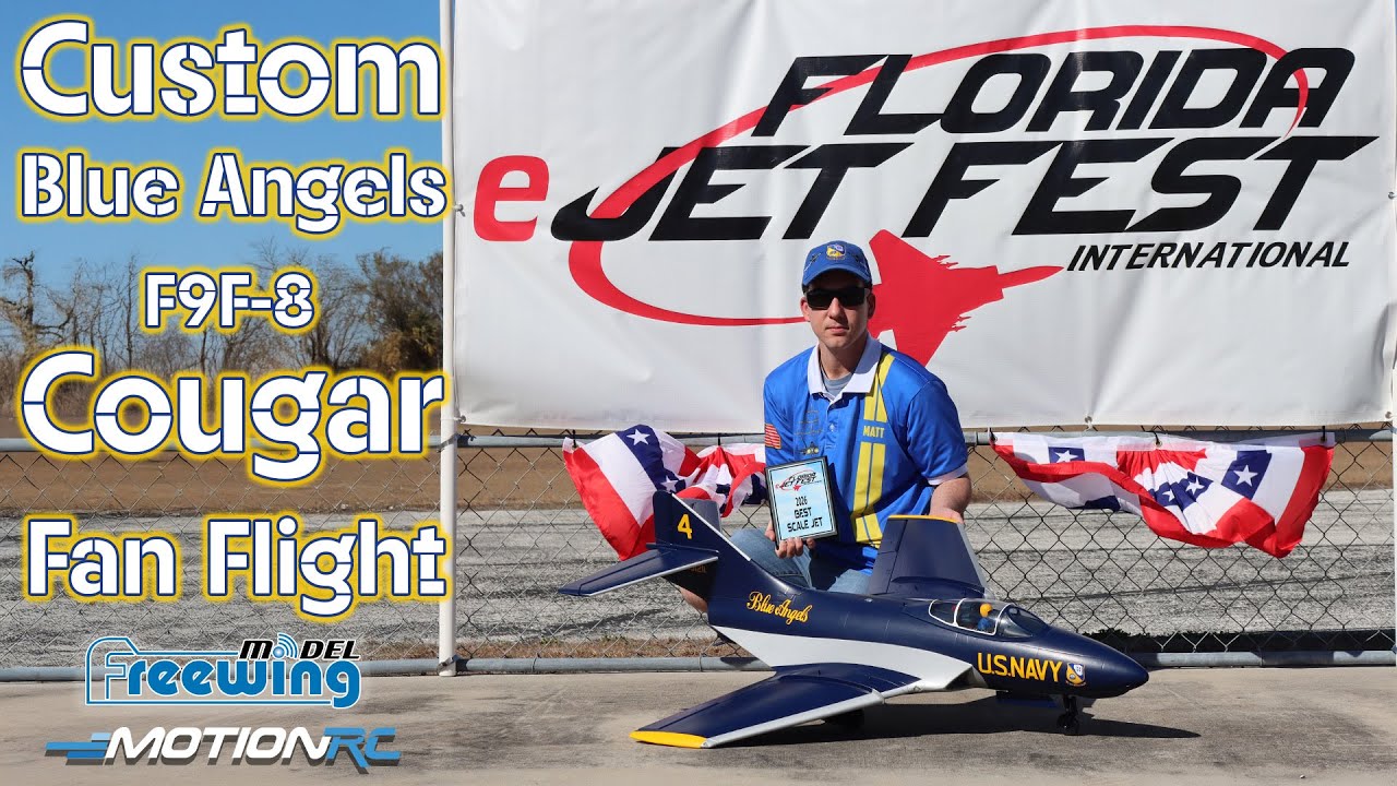 CUSTOM! Blue Angels Freewing 80mm Cougar flown by Matt Moore At