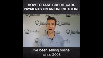 How to take credit card payments on an online store