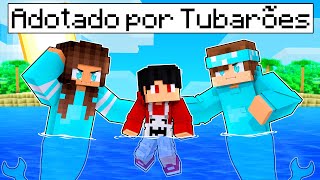 P3DRU foi ADOTADO pelos FAMÍLIA TUBARÃO DE DIAMANTE no Minecraft