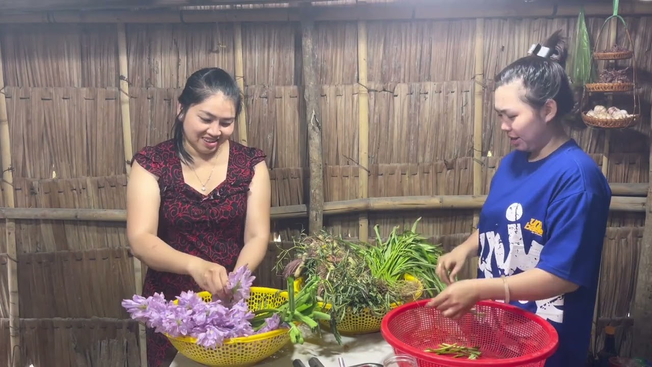 Hái Mớ Lục Bình Đang Nở Rộ Đem Nhúng Vịt Nấu Chao Ăn Một Lần Nhớ Mãi |Atml