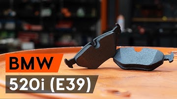 How to change rear brake pads on BMW 520i (E39) [TUTORIAL AUTODOC]