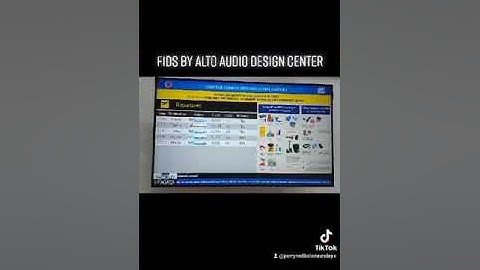 FLIGHT INFORMATION  DISPLAY SYSTEM BY ALTO AUDIO DESIGN CENTER