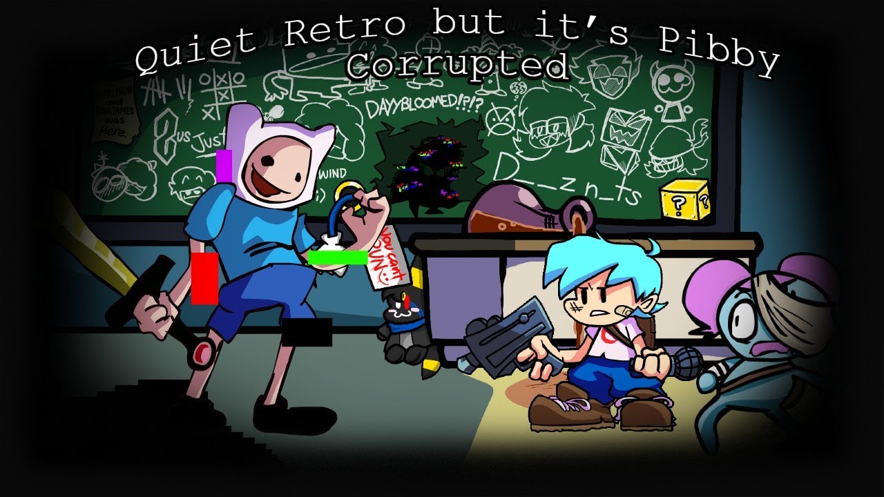 FNF Quiet Retro but it’s Pibby Corrupted | CN Takeover (FNF Mod) (EXTRA ...