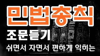 민법총칙 조문듣기ㅣ반복 암기ㅣ광고없이 1시간 연속 재생