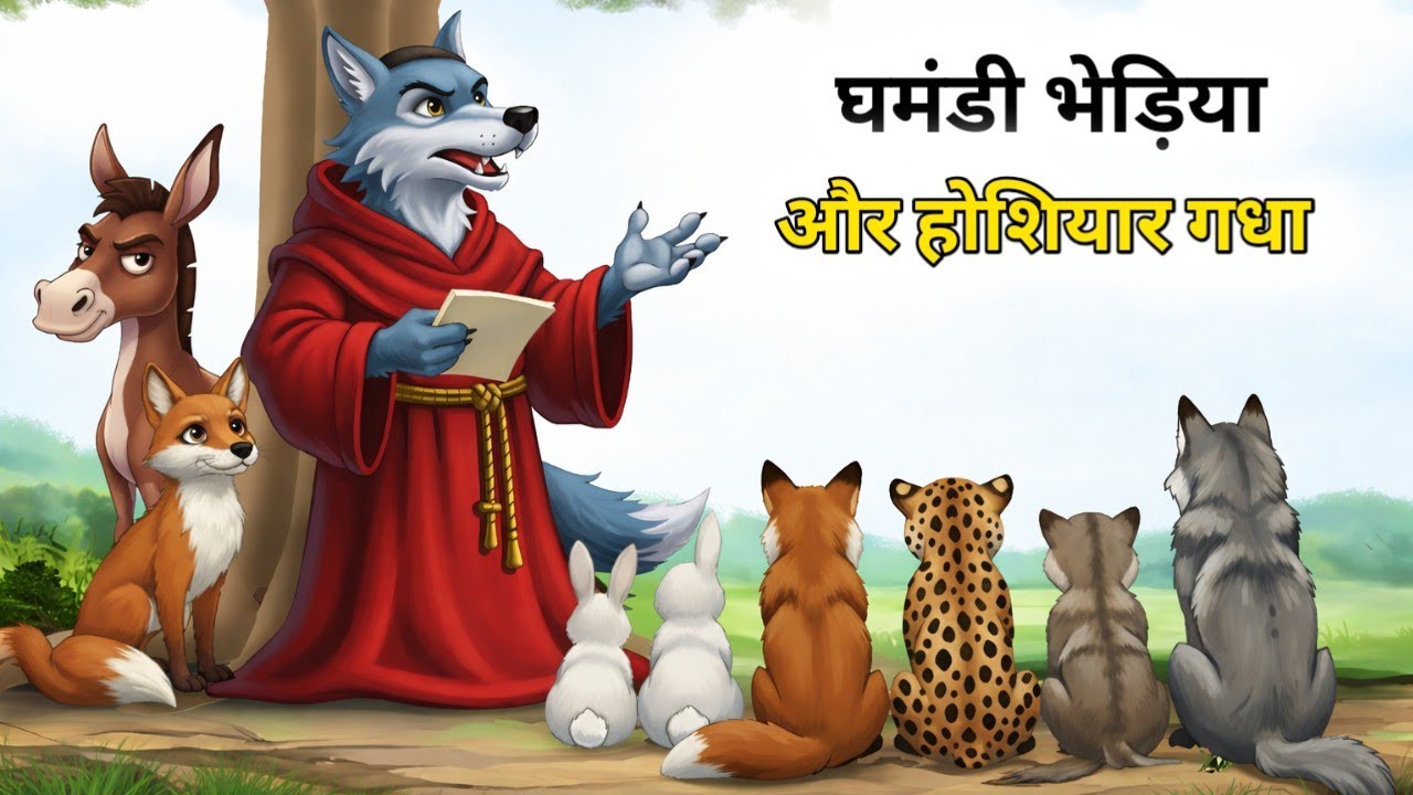 घमंडी भेड़िया और होशियार गधा | panchtanra ki kahani | kahani | animal cartoon @ToonTimeTv500k