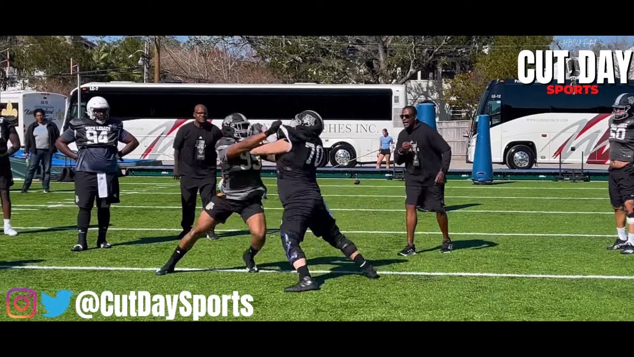 HBCU Legacy Bowl Practice: OL vs DL 1v1s || Team Robinson Day 1