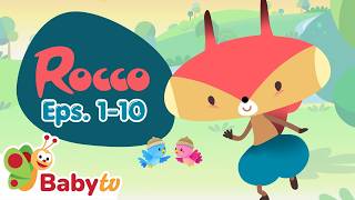 Explore the Forest with Rocco!🌲🐿️ | 10 Episodes | Baby TV for Kids