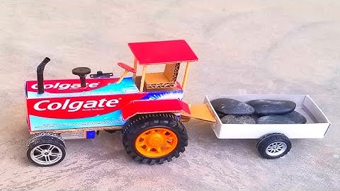How To Make Colgate Box Tractor Electric Tractor | Toy Tractor |
