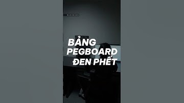 Có cái bảng pegboard này thì không phải lo góc setup bừa bộn nữa đâu mấy nhỉ #gocsetup #buonmedo