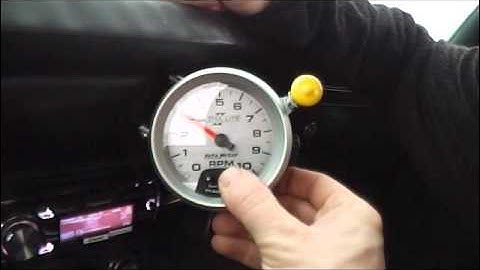 Setting Auto Meter Tach.
