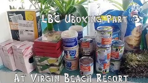 Balikbayan Boxes From U.S. Unboxing LBC Boxes Part 3 At Virgin Beach Resort, Daanbantayan, Cebu